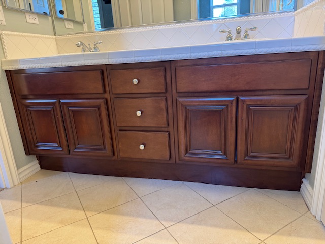 bath vanity after